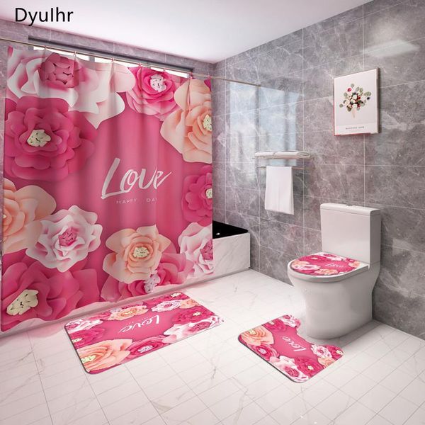 bathroom accessories pink printed polyester waterproof shower curtain toilet seat mat floor kit dyuihr curtains
bathroom accessories pink printed polyester waterproof shower curtain toilet seat mat floor kit dyuihr curtains