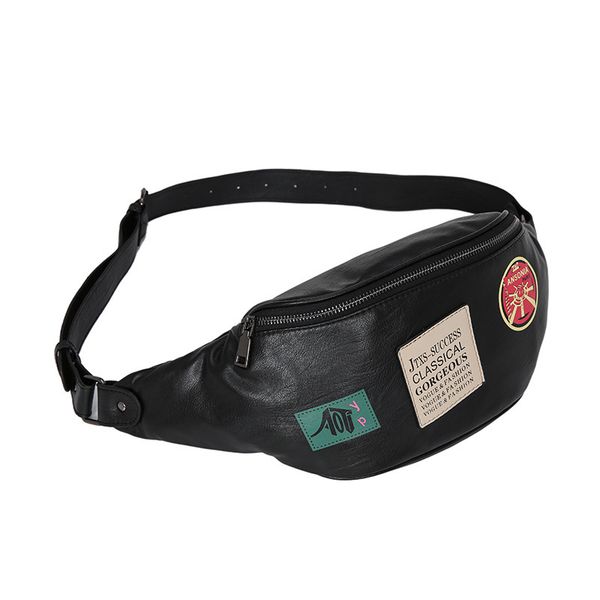 pockets badge design chest bag youth street fashion men's and women's leather small korean leisure
pockets badge design chest bag youth street fashion men's and women's leather small korean leisure