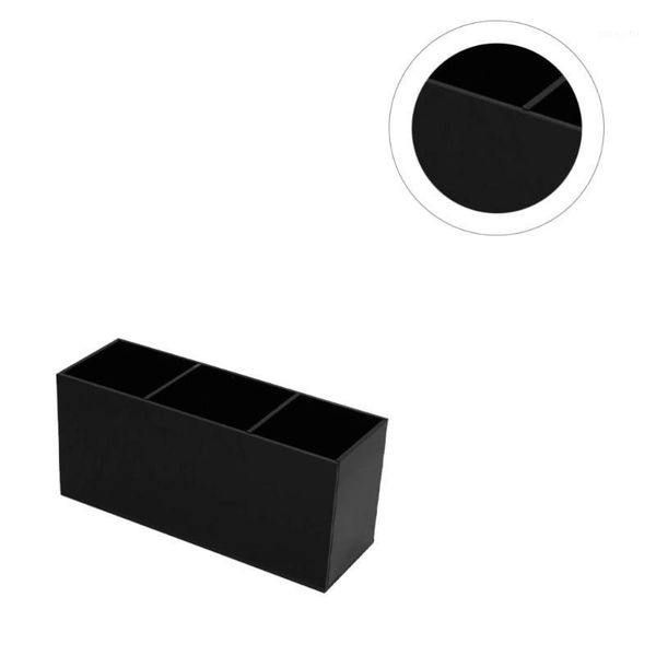three grids makeup brush box simple drying display deskoffice supplies storage pencil eyebro1