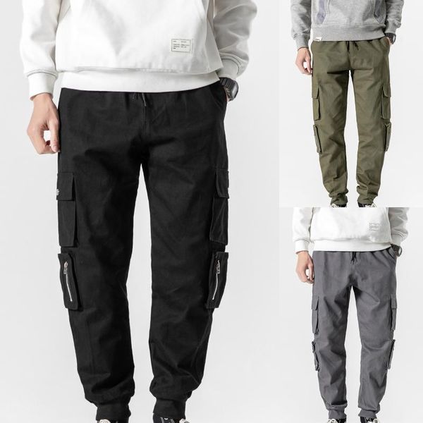 summer fashion men's pants mid waist solid color multiple pockets trousers plus size loose cargo clothing sweatpants, Black
summer fashion men's pants mid waist solid color multiple pockets trousers plus size loose cargo clothing sweatpants, Black