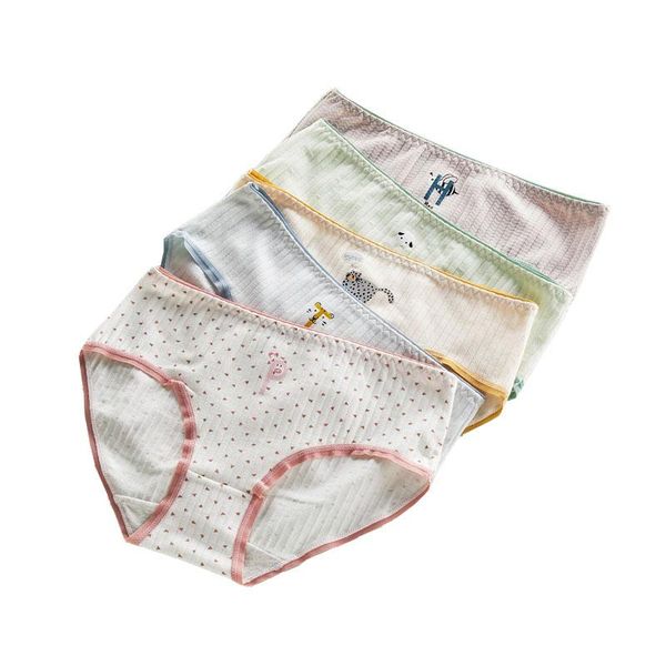 girl's underwear cute cartoon animal print cotton middle waist antibacterial solid color underpants youth briefs panties, Camo
girl's underwear cute cartoon animal print cotton middle waist antibacterial solid color underpants youth briefs panties, Camo