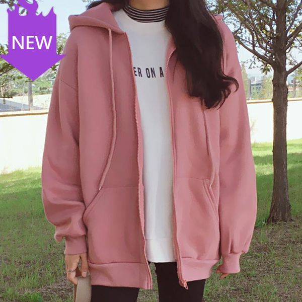 jacket hooded sweatshirts plus zipper oversized autumn outwear korean hoodies coat women casual loose womens women's &, Black
jacket hooded sweatshirts plus zipper oversized autumn outwear korean hoodies coat women casual loose womens women's &, Black