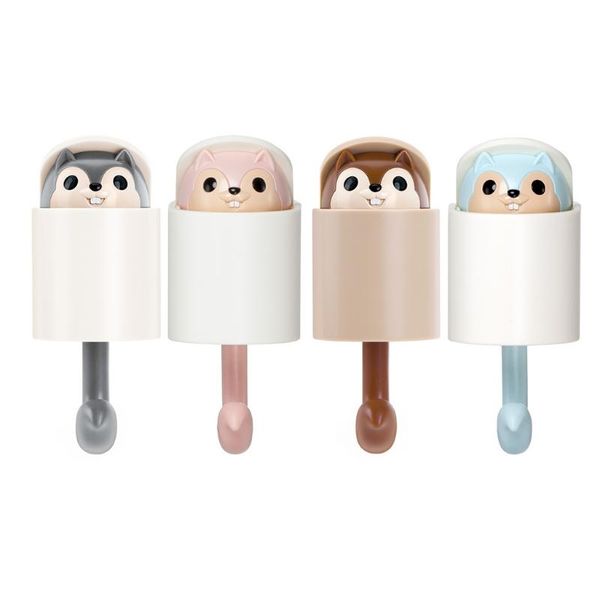 hooks & rails creative self-adhesive cartoon squirrel keychain hook coat wall hanger animal hiding shower towel hat storage holder home
hooks & rails creative self-adhesive cartoon squirrel keychain hook coat wall hanger animal hiding shower towel hat storage holder home