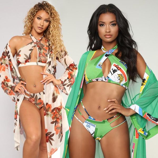women's swimwear 3 pcs women bikini set cover up sets swimsuit high waist ladies bathing suit beachwear, White;black
women's swimwear 3 pcs women bikini set cover up sets swimsuit high waist ladies bathing suit beachwear, White;black