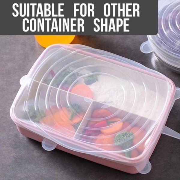 sealed fresh-keeping cover 6-piece set stretched silicone lid vacuum kitchen organizer and storage container bottles & jars
sealed fresh-keeping cover 6-piece set stretched silicone lid vacuum kitchen organizer and storage container bottles & jars