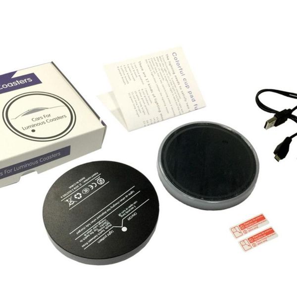 2pcs rechargeable rbg color light auto car cup coasters drinkings holder mat interior decorations
2pcs rechargeable rbg color light auto car cup coasters drinkings holder mat interior decorations