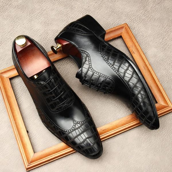dress shoes mens embossed cow leather black oxford wedding men business office work pointed toe lace-up trendy
dress shoes mens embossed cow leather black oxford wedding men business office work pointed toe lace-up trendy