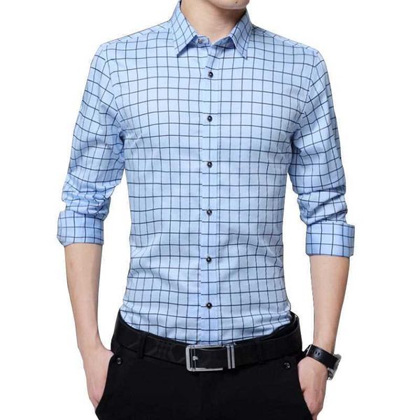 autumn men shirts casual long sleeve turn-down collar cotton male plaid shirts slim fit design camisa social masculina 210528, White;black
autumn men shirts casual long sleeve turn-down collar cotton male plaid shirts slim fit design camisa social masculina 210528, White;black