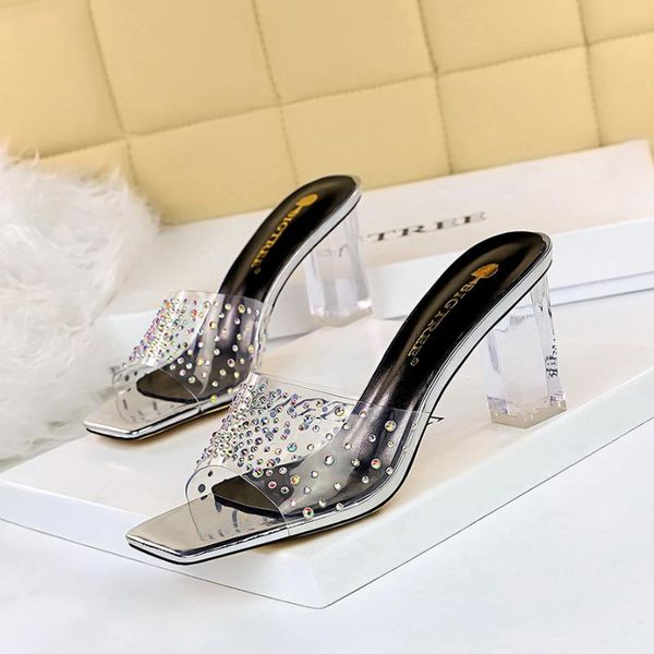 sandals korean fashion summer transparent crystal shoes high-heeled rhinestone slippers, Black
sandals korean fashion summer transparent crystal shoes high-heeled rhinestone slippers, Black