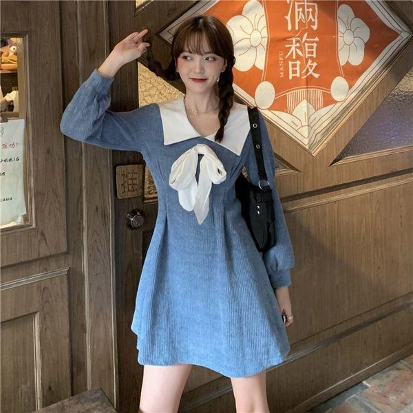 casual dresses houzhou kawaii preppy style dress women 2021 autumn bow sweet cute long sleeve elegant korean robe streetwear, Black;gray
casual dresses houzhou kawaii preppy style dress women 2021 autumn bow sweet cute long sleeve elegant korean robe streetwear, Black;gray