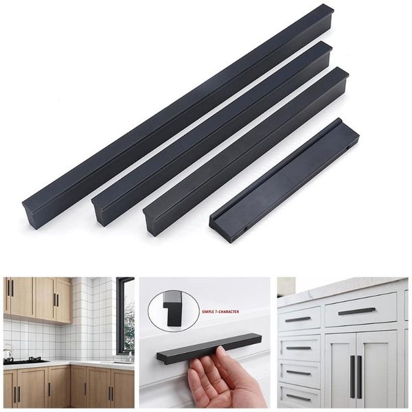 handles & pulls 2pcs-american cabinet door long handle modern minimalist drawer aluminum alloy extension wardrobe black
handles & pulls 2pcs-american cabinet door long handle modern minimalist drawer aluminum alloy extension wardrobe black