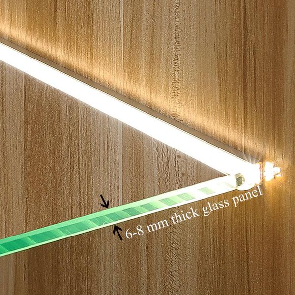 6-8mm led cabinet layer light glass shelf splint clip lamp aluminium strip lights back side display case wine locker sideboard
6-8mm led cabinet layer light glass shelf splint clip lamp aluminium strip lights back side display case wine locker sideboard