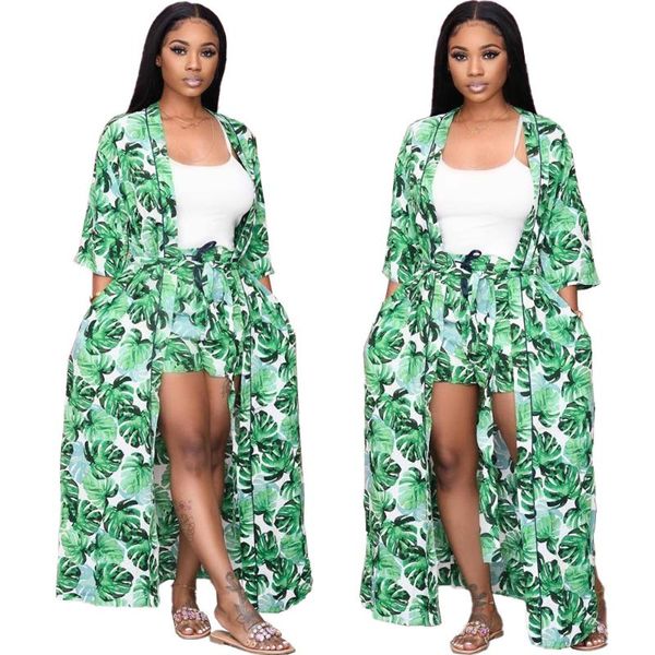women's tracksuits bohemian style women lefe printed two piece sets stunning high waist mini shorts half sleeve ankle-length cloak with, Gray
women's tracksuits bohemian style women lefe printed two piece sets stunning high waist mini shorts half sleeve ankle-length cloak with, Gray