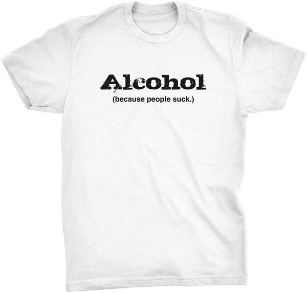men's t-shirts fashion cool men t shirt alcohol - because people suck funny novelty drinking t-shirt women print tshirt, White;black
men's t-shirts fashion cool men t shirt alcohol - because people suck funny novelty drinking t-shirt women print tshirt, White;black