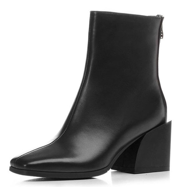 boots women shoes est genuine leather square heel zipper toe fashion black and white ankle
boots women shoes est genuine leather square heel zipper toe fashion black and white ankle