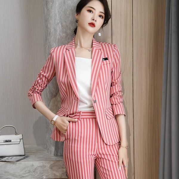 piece set women clothes fashion striped blazer and pants office lady ol style formal uniform suits workwear women's & blazers, White;black
piece set women clothes fashion striped blazer and pants office lady ol style formal uniform suits workwear women's & blazers, White;black