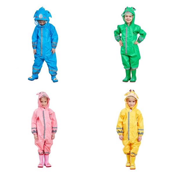 men's tracksuits ie baby and kids rainsuit, rain coverall waterproof jumpsuit, Gray