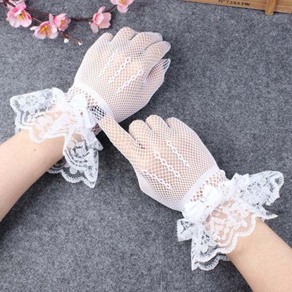 five fingers gloves women thin short tulle bridal stretchy lace spots sheers flexible full finger silk mittens wedding party accessory, Blue;gray
five fingers gloves women thin short tulle bridal stretchy lace spots sheers flexible full finger silk mittens wedding party accessory, Blue;gray