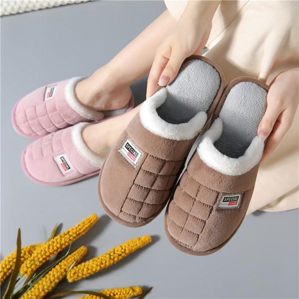 slippers plush cotton female winter indoor home warmth couple non-slip thick-soled fur, Black
slippers plush cotton female winter indoor home warmth couple non-slip thick-soled fur, Black