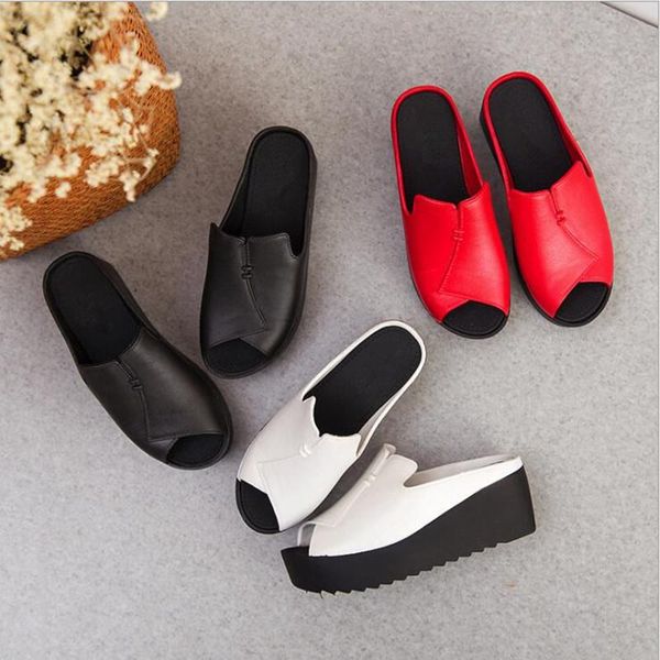 slippers women summer indoor slope-heel high-heel home bathroom slip-proof ladies thick-soled sandals, Black
slippers women summer indoor slope-heel high-heel home bathroom slip-proof ladies thick-soled sandals, Black