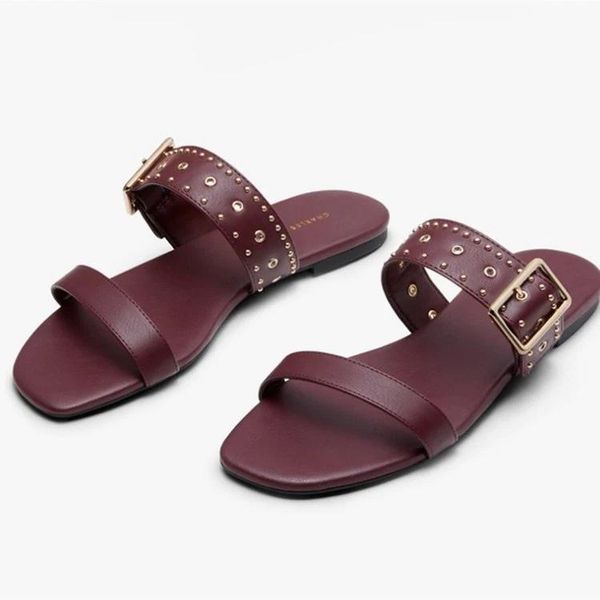 slippers women's summer 2021 belt buckle flat sandals fashion beach shoes, Black
slippers women's summer 2021 belt buckle flat sandals fashion beach shoes, Black