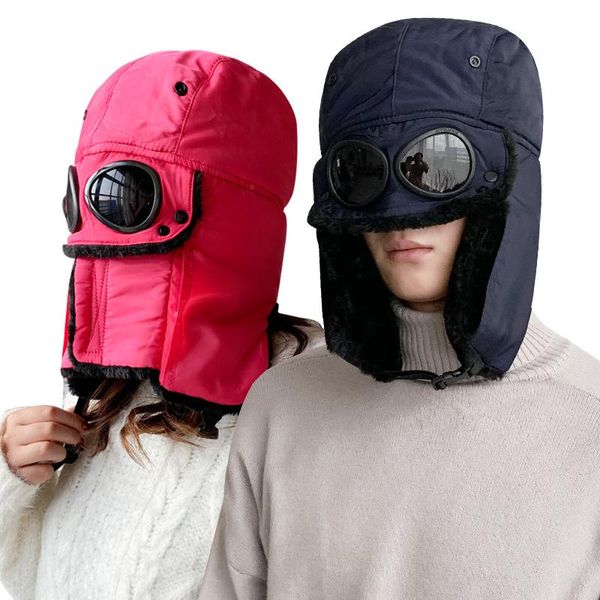 warm men women winter hats skiing with goggles windproof waterproof thick fleece thermal cap fit hiking camping cycling outdoor, Black;white
warm men women winter hats skiing with goggles windproof waterproof thick fleece thermal cap fit hiking camping cycling outdoor, Black;white