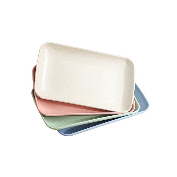inch 4pcs set unbreakable tableware rectangle plate dish saucer healthy wheat straw dinner plates dinnerware dishes &
inch 4pcs set unbreakable tableware rectangle plate dish saucer healthy wheat straw dinner plates dinnerware dishes &