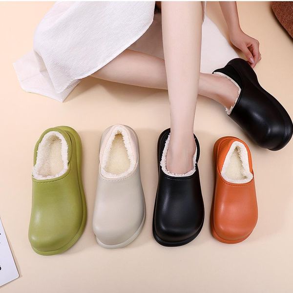 slippers winterwomen's fruit green water proof 6.5cm thick bottom bag heel slides shoes non-slip soft warm indoor bedroomlovers, Black
slippers winterwomen's fruit green water proof 6.5cm thick bottom bag heel slides shoes non-slip soft warm indoor bedroomlovers, Black