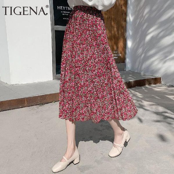skirts tigena cute floral print chiffon long skirt women fashion 2021 summer korean high waist pleated maxi female with lined, Black
skirts tigena cute floral print chiffon long skirt women fashion 2021 summer korean high waist pleated maxi female with lined, Black