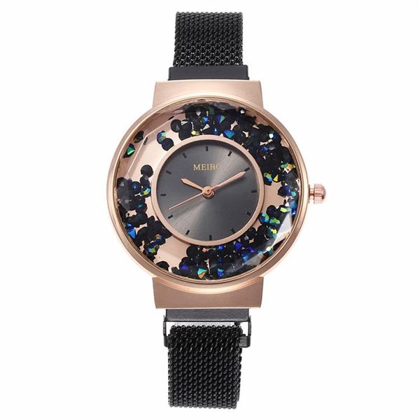 wristwatches women magnet watches for quartz simple waterproof rose gold stainless steel mesh ladies watch relogio feminino, Slivery;brown
wristwatches women magnet watches for quartz simple waterproof rose gold stainless steel mesh ladies watch relogio feminino, Slivery;brown