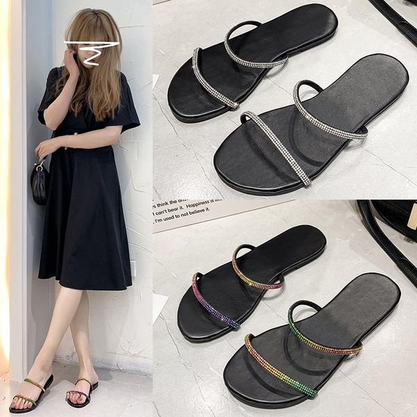 sandals women slides slippers 2021 summer girl open-toe flat heel pu rhinestone shoes plus size, Black
sandals women slides slippers 2021 summer girl open-toe flat heel pu rhinestone shoes plus size, Black