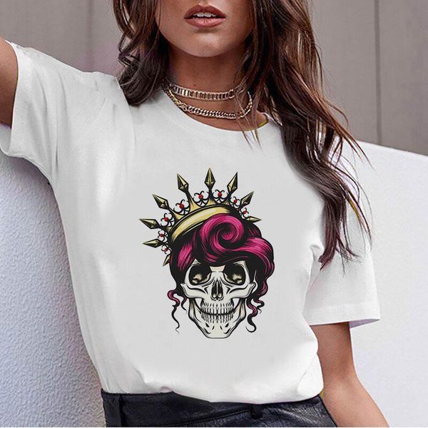 women's t-shirt summer camo skull women harajuku sunflower bandana printed mom t shirt mama funny short sleeve tshirt female tees, White
women's t-shirt summer camo skull women harajuku sunflower bandana printed mom t shirt mama funny short sleeve tshirt female tees, White