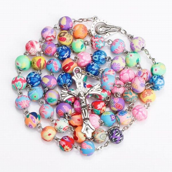pendant necklaces colorful vintage gifts prayer christian rosary necklace maria center round bead cross religious chain jewelry, Silver
pendant necklaces colorful vintage gifts prayer christian rosary necklace maria center round bead cross religious chain jewelry, Silver