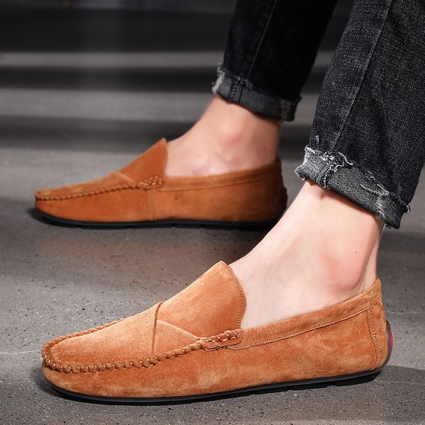 dress shoes brand spring summer sell moccasins men loafers genuine leather flats lightweight driving q2ff, Black
dress shoes brand spring summer sell moccasins men loafers genuine leather flats lightweight driving q2ff, Black