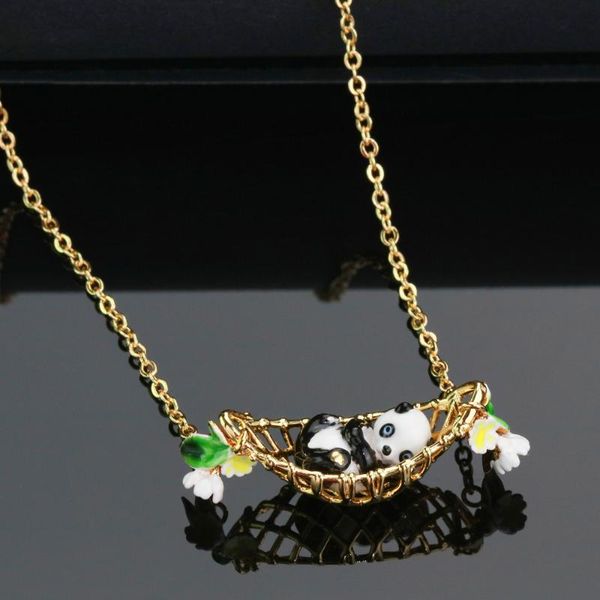 chains european and american jewelry cute panda necklace female niche design sense clavicle chain high-end accessories, Silver
chains european and american jewelry cute panda necklace female niche design sense clavicle chain high-end accessories, Silver
