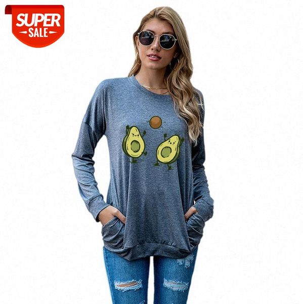 spot eaby style european and american women's spoof avocado pocket sweater loose long-sleeved t-shirt women #ef8r, White
spot eaby style european and american women's spoof avocado pocket sweater loose long-sleeved t-shirt women #ef8r, White