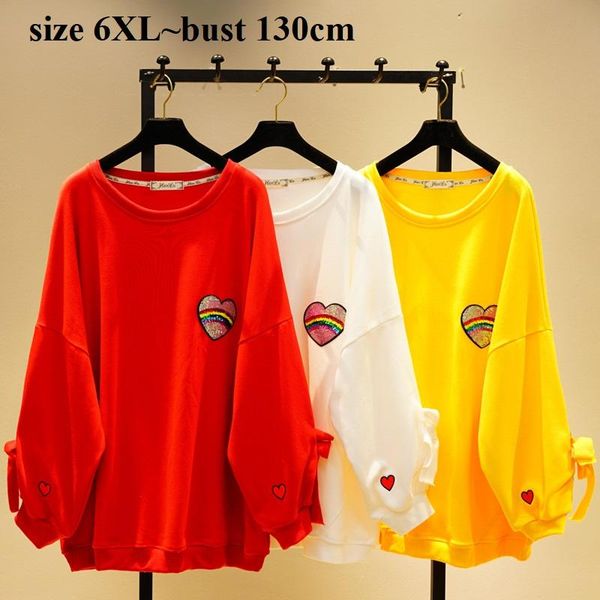 women's hoodies & sweatshirts oversized 6xl bust 130cmharajuku women o-neck embroidery hearted long sleeve sweatshirt hip hop casual lo, Black
women's hoodies & sweatshirts oversized 6xl bust 130cmharajuku women o-neck embroidery hearted long sleeve sweatshirt hip hop casual lo, Black