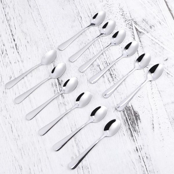 spoons 12 pcs stainless steel coffee stirring spoon premium mini ice cream dessert serving kitchen cutlery set (105)
spoons 12 pcs stainless steel coffee stirring spoon premium mini ice cream dessert serving kitchen cutlery set (105)