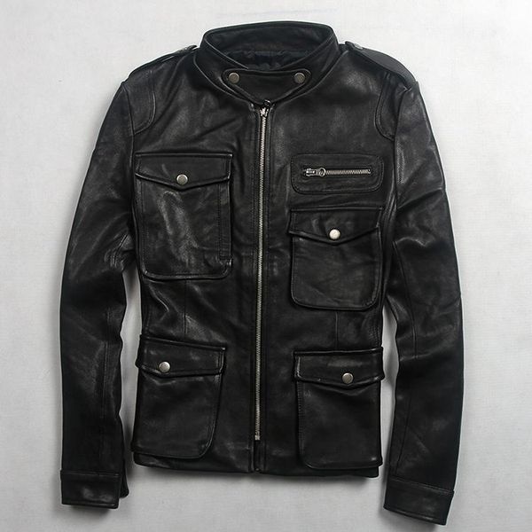 women's leather & faux fashion m65 with pockets black sheepskin genuine coat women slim fit motorcycle jacket lady
women's leather & faux fashion m65 with pockets black sheepskin genuine coat women slim fit motorcycle jacket lady