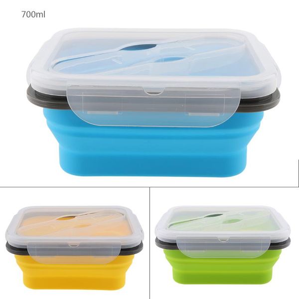 portable rectangle lunchbox silicone folding lunch bento box with thickening buckle and spoon fork dual purpose tableware dinnerware sets
portable rectangle lunchbox silicone folding lunch bento box with thickening buckle and spoon fork dual purpose tableware dinnerware sets