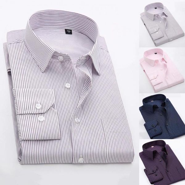 men's casual shirts white formal shirt spring summer blouses striped long sleeve men pocket lapel buttons dress streetwear, White;black
men's casual shirts white formal shirt spring summer blouses striped long sleeve men pocket lapel buttons dress streetwear, White;black