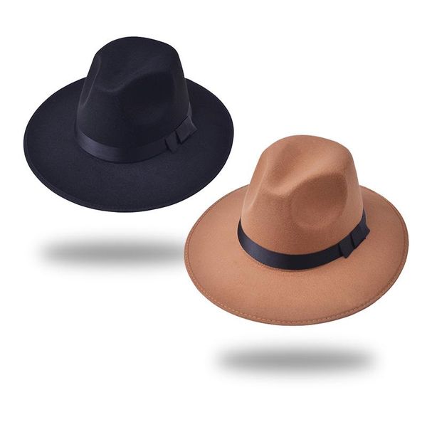 wide brim hats imitation woolen autumn winter fedoras hat women men ladies jazz cap european american round caps bowler, Blue;gray
wide brim hats imitation woolen autumn winter fedoras hat women men ladies jazz cap european american round caps bowler, Blue;gray