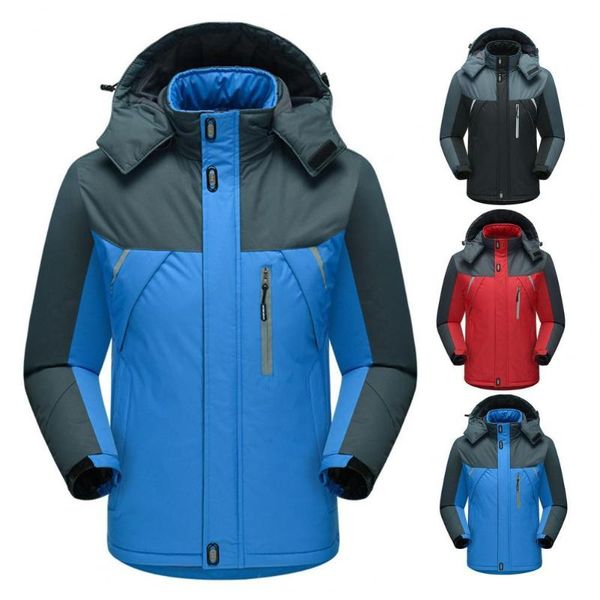 men's jackets man coat contrast colors hooded windproof reflective stripe down for climbing, Black;brown
men's jackets man coat contrast colors hooded windproof reflective stripe down for climbing, Black;brown