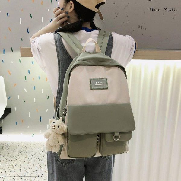 backpack college style lovely girl literary small fresh student schoolbag versatile simple leisure matching color
backpack college style lovely girl literary small fresh student schoolbag versatile simple leisure matching color