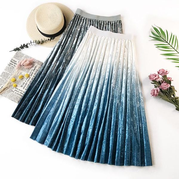 skirts korean velvet pleated women 2021 autumn winter fashion streetwear midi skirt ladies hight waist elegant casual, Black
skirts korean velvet pleated women 2021 autumn winter fashion streetwear midi skirt ladies hight waist elegant casual, Black