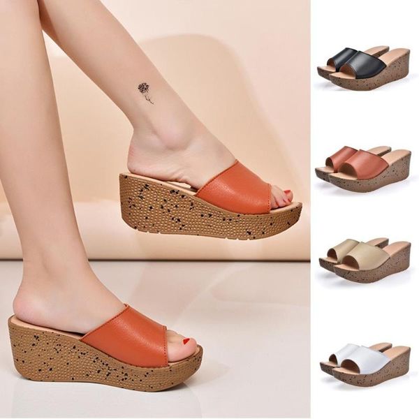 slippers 2021 summer women's color matching synthetic bottom slope with casual comfortable wild word shocking price, Black
slippers 2021 summer women's color matching synthetic bottom slope with casual comfortable wild word shocking price, Black