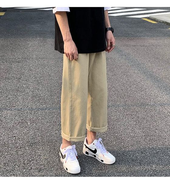 men's pants korean solid color men harem 2021 cotton casual straight japanese streetwear man trousers, Black
men's pants korean solid color men harem 2021 cotton casual straight japanese streetwear man trousers, Black