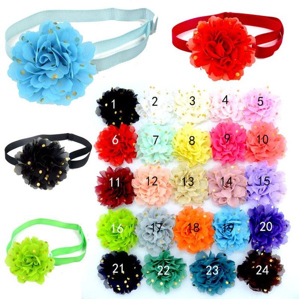 dog apparel 60 pcs accessories chiffon gold dot cloth fowers big pet cat bow tie collar flower supplies
dog apparel 60 pcs accessories chiffon gold dot cloth fowers big pet cat bow tie collar flower supplies