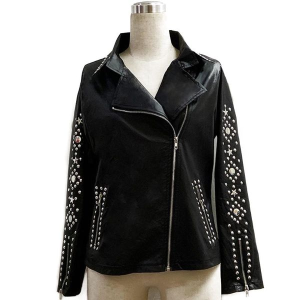 women's jackets slim fit shopping casual long sleeve rhinestone decor stylish short lapel neck outwear zipper party women jacket autumn, Black;brown
women's jackets slim fit shopping casual long sleeve rhinestone decor stylish short lapel neck outwear zipper party women jacket autumn, Black;brown