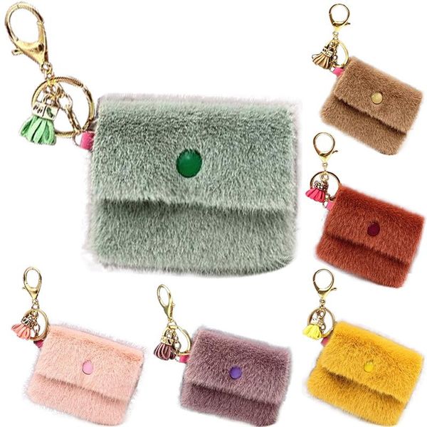 cute wallet key rings faux fur pompom keychains mini bag pendant accessorie fluffy car keyring charm jewelry for women girls, Silver
cute wallet key rings faux fur pompom keychains mini bag pendant accessorie fluffy car keyring charm jewelry for women girls, Silver